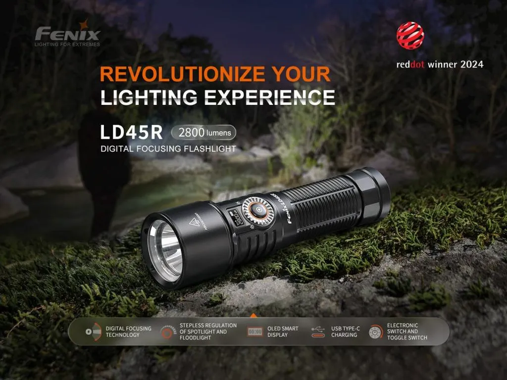 Fenix LD45R Digital Focusing Outdoor Flashlight