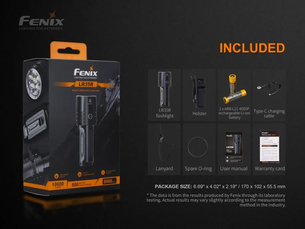 Fenix LR35R Super Bright Rechargeable Flashlight - view 13
