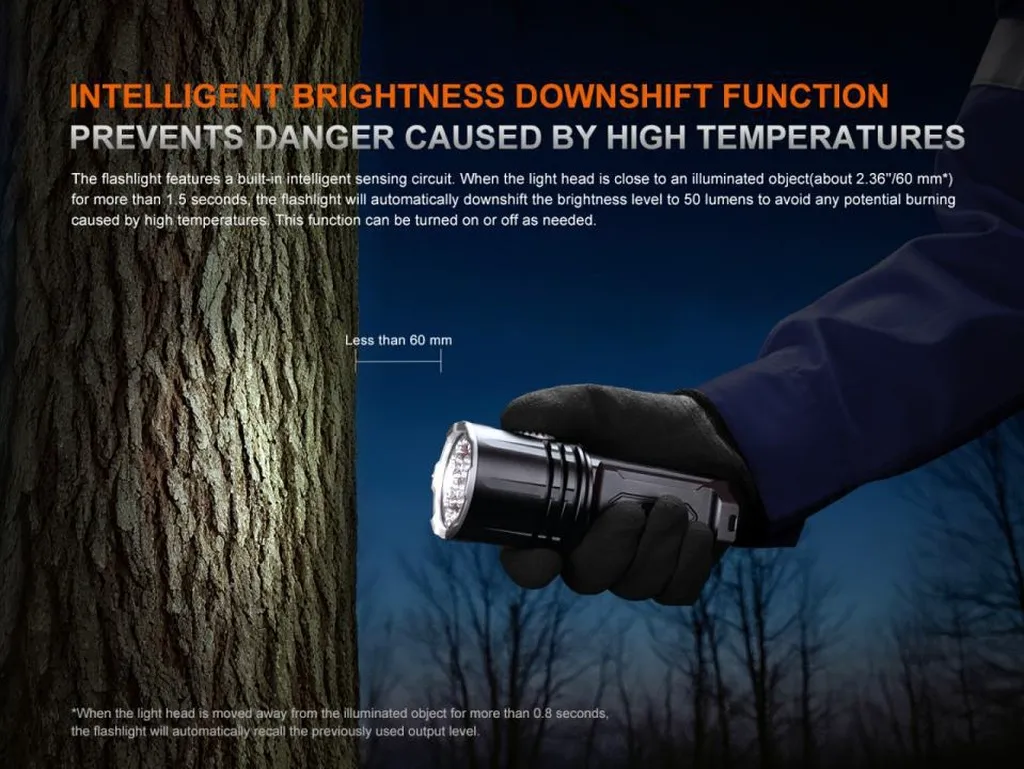 Fenix LR35R PRO Super Bright Palm-Sized Searching Flashlight - view 12