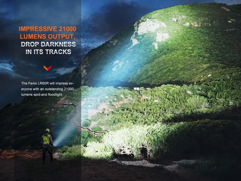 Fenix LR60R Ultra Bright Handheld Searching Flashlight - view 2