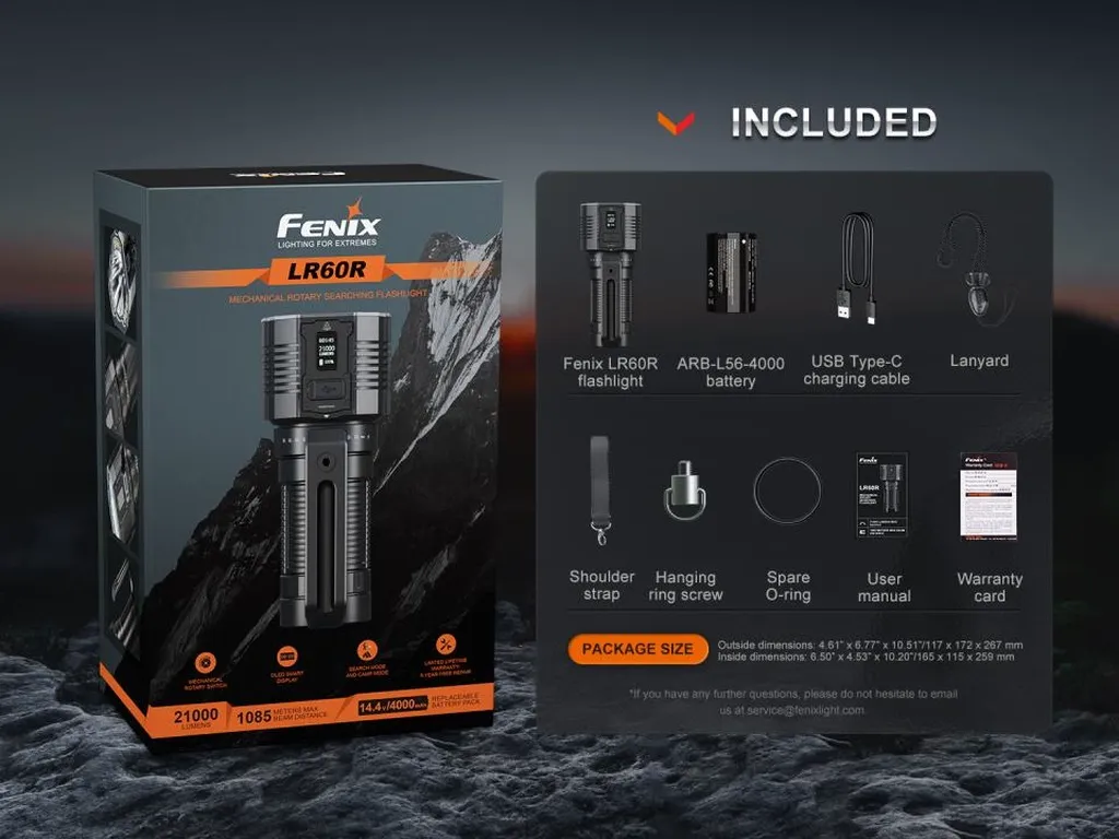 Fenix LR60R Ultra Bright Handheld Searching Flashlight - view 17
