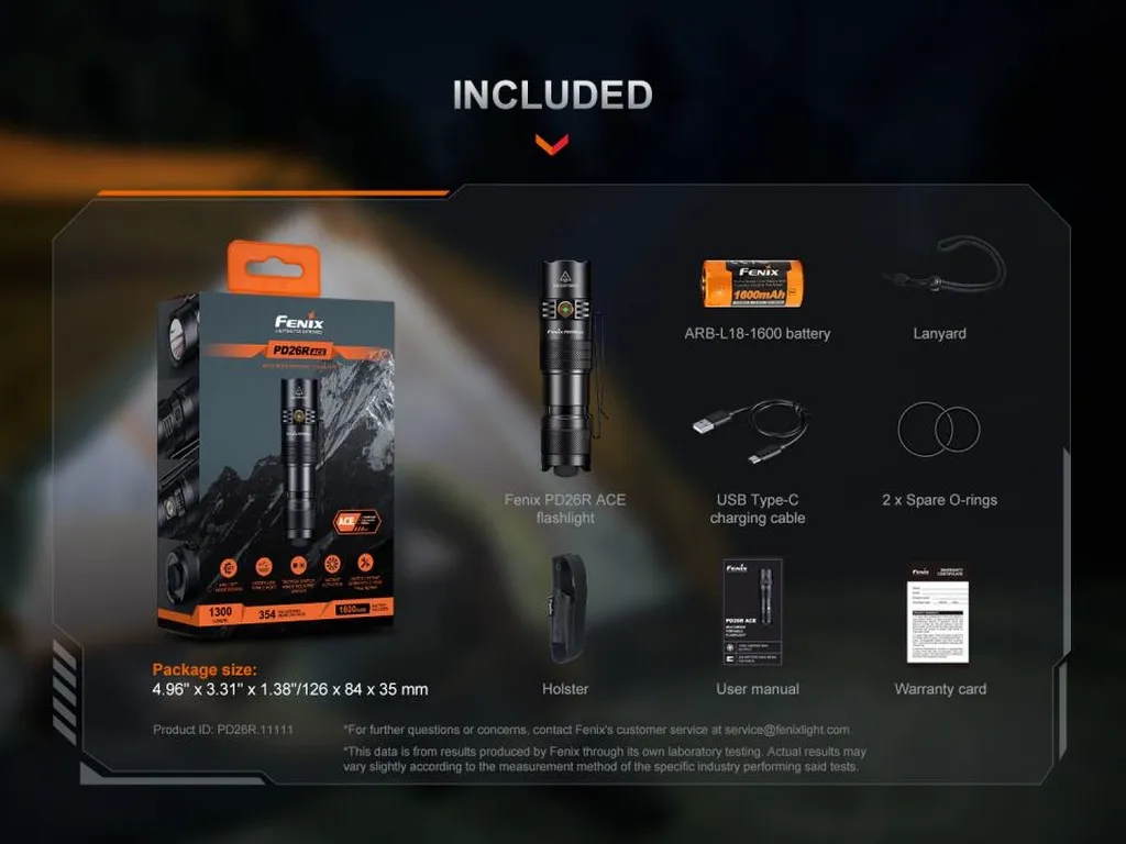 Fenix PD26R ACE Multi-mode Portable Flashlight - view 16