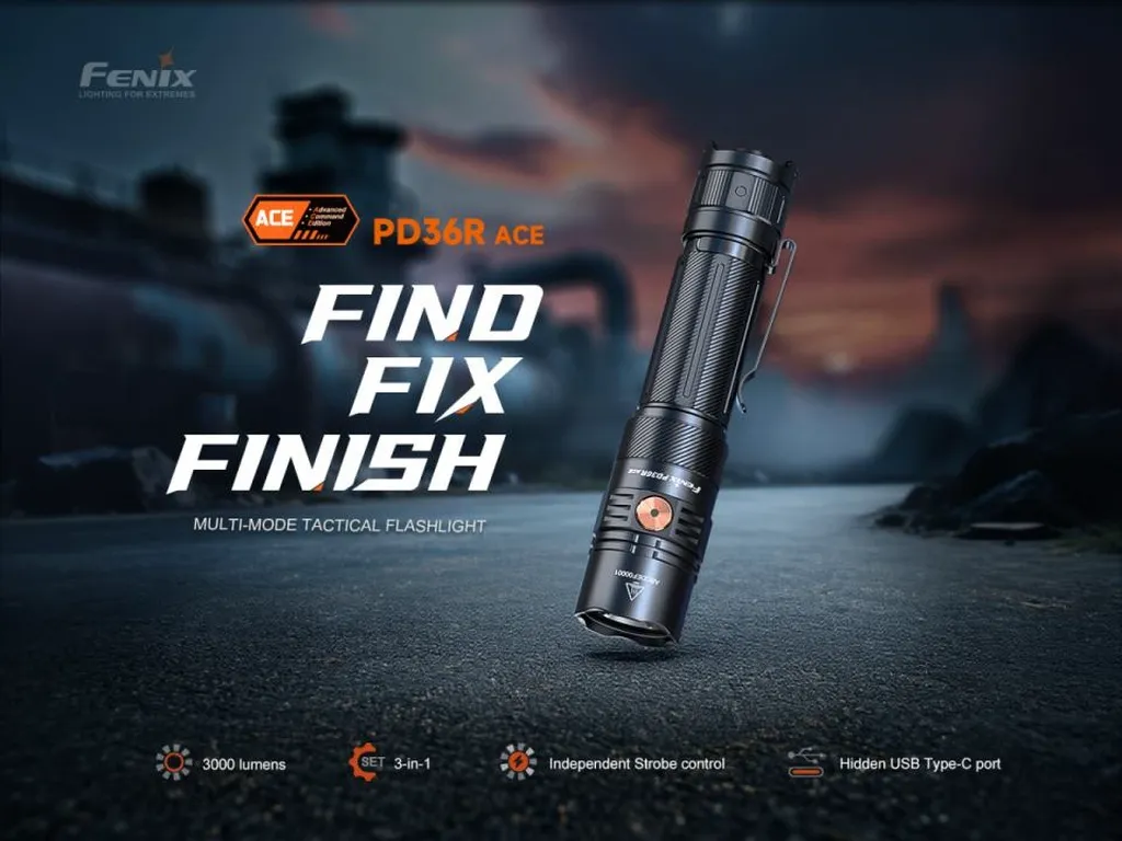 Fenix PD36R ACE Multi-Mode Tactical Flashlight