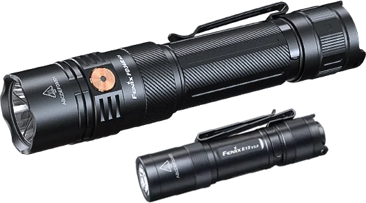 Fenix PD36R ACE Multi-Mode Tactical Flashlight + E12 V3.0 EDC Flashlight — detail view 1