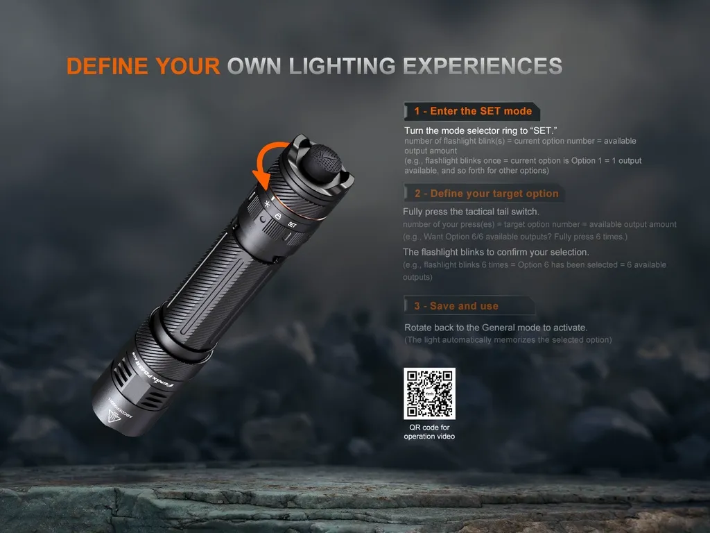 Fenix PD45R ACE Multi-Mode Tactical Flashlight - view 7