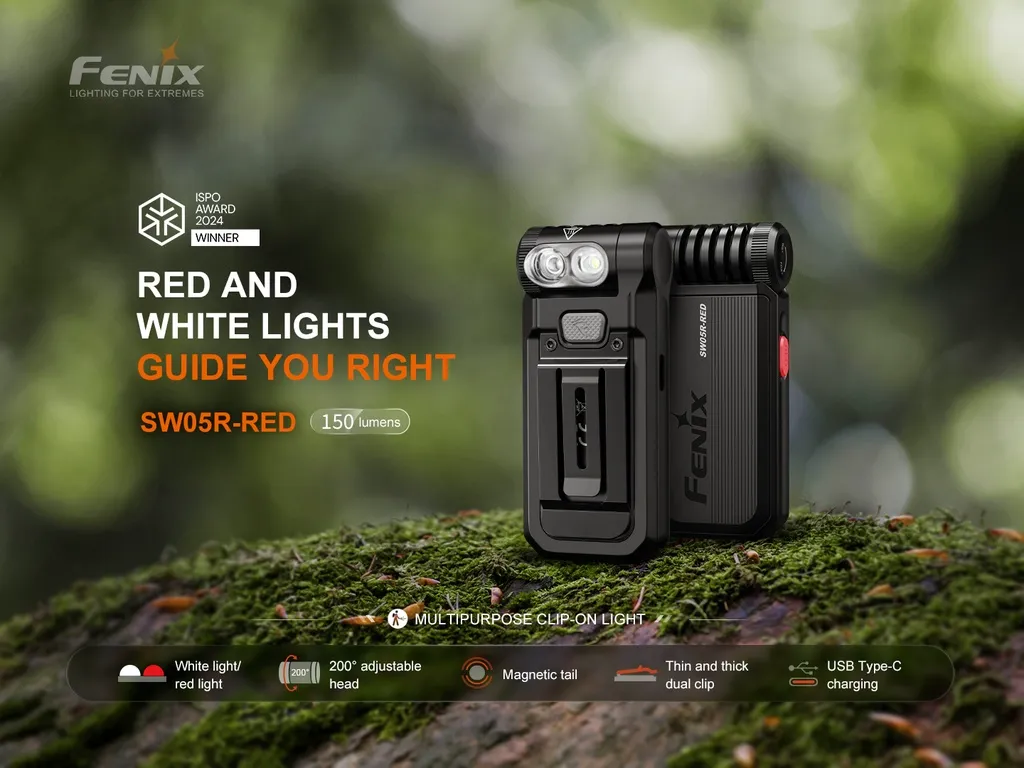 Fenix SW05R-RED Red And White Lights Flashlightt