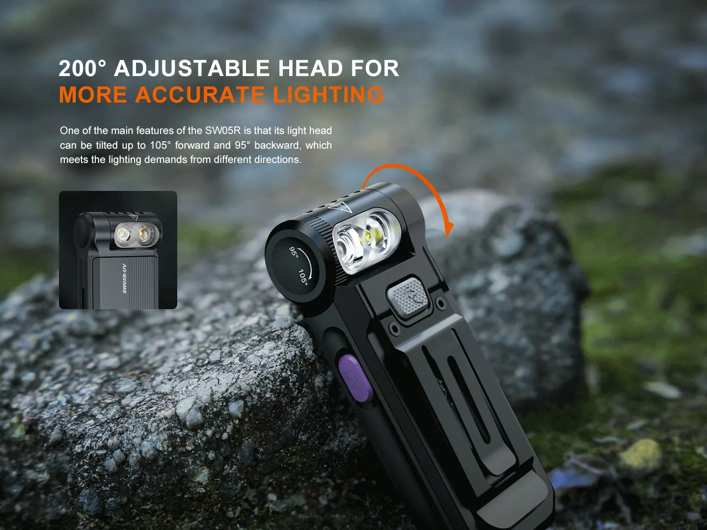 Fenix SW05R-UV UV And White Lights Flashlightt - view 6