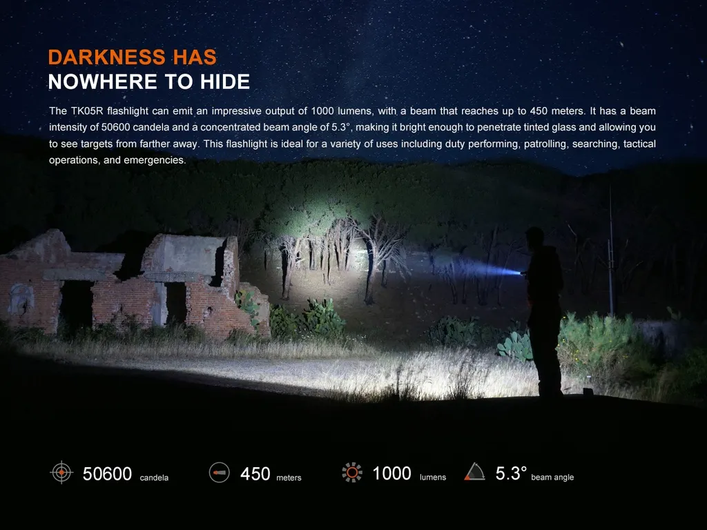 Fenix TK05R Portable Tactical Edc Flashlight - view 2