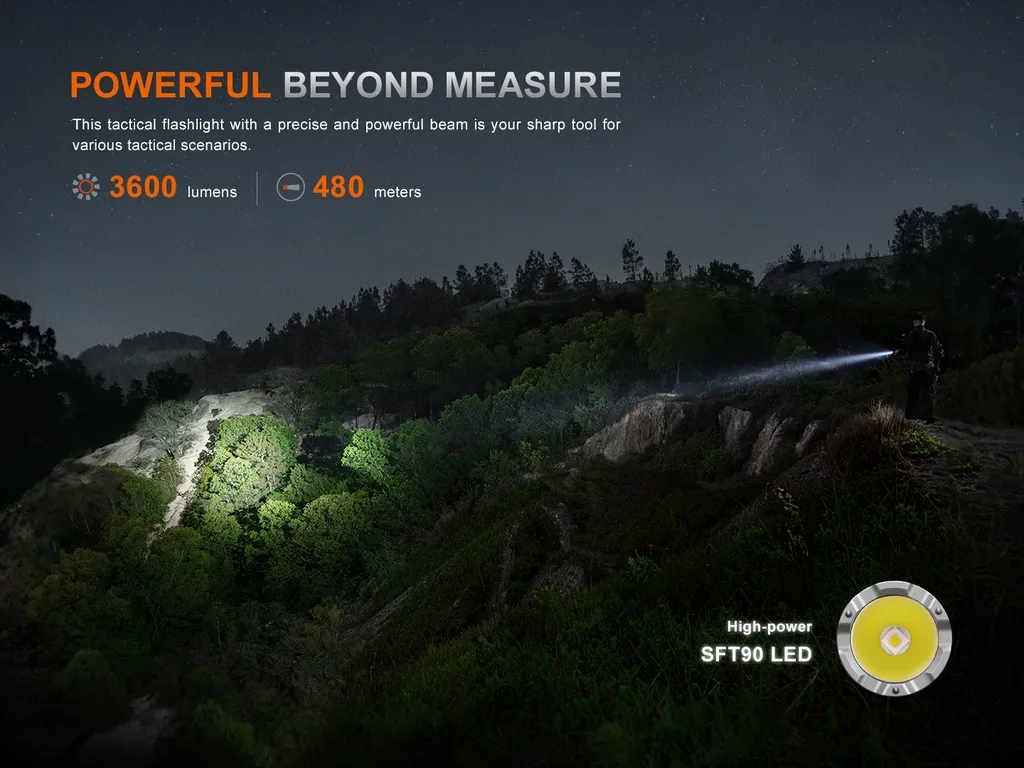 Fenix TK21R Dual Tail Switch Military And Duty Flashlight - view 2