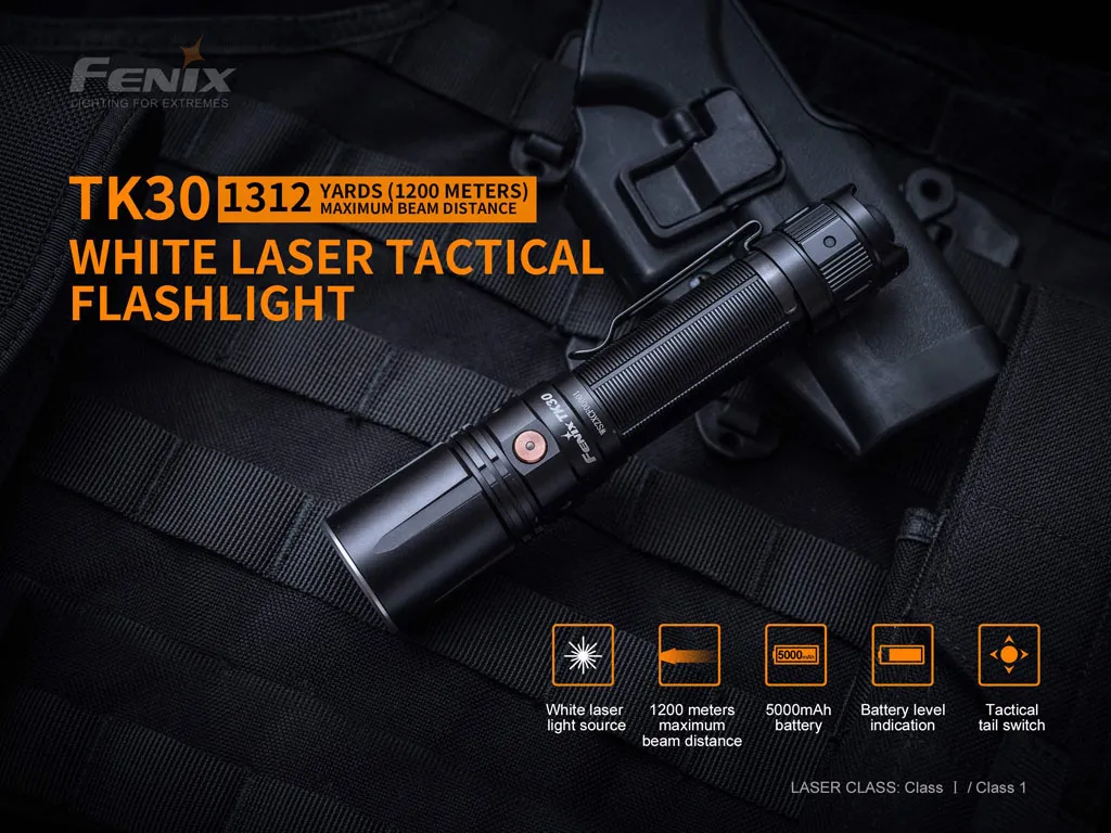 Fenix TK30 White Laser Tactical Flashlight