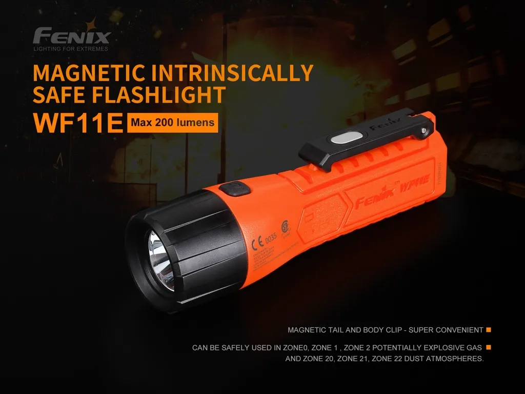 Fenix WF11E Magnetic Intrinsically Safe Flashlight
