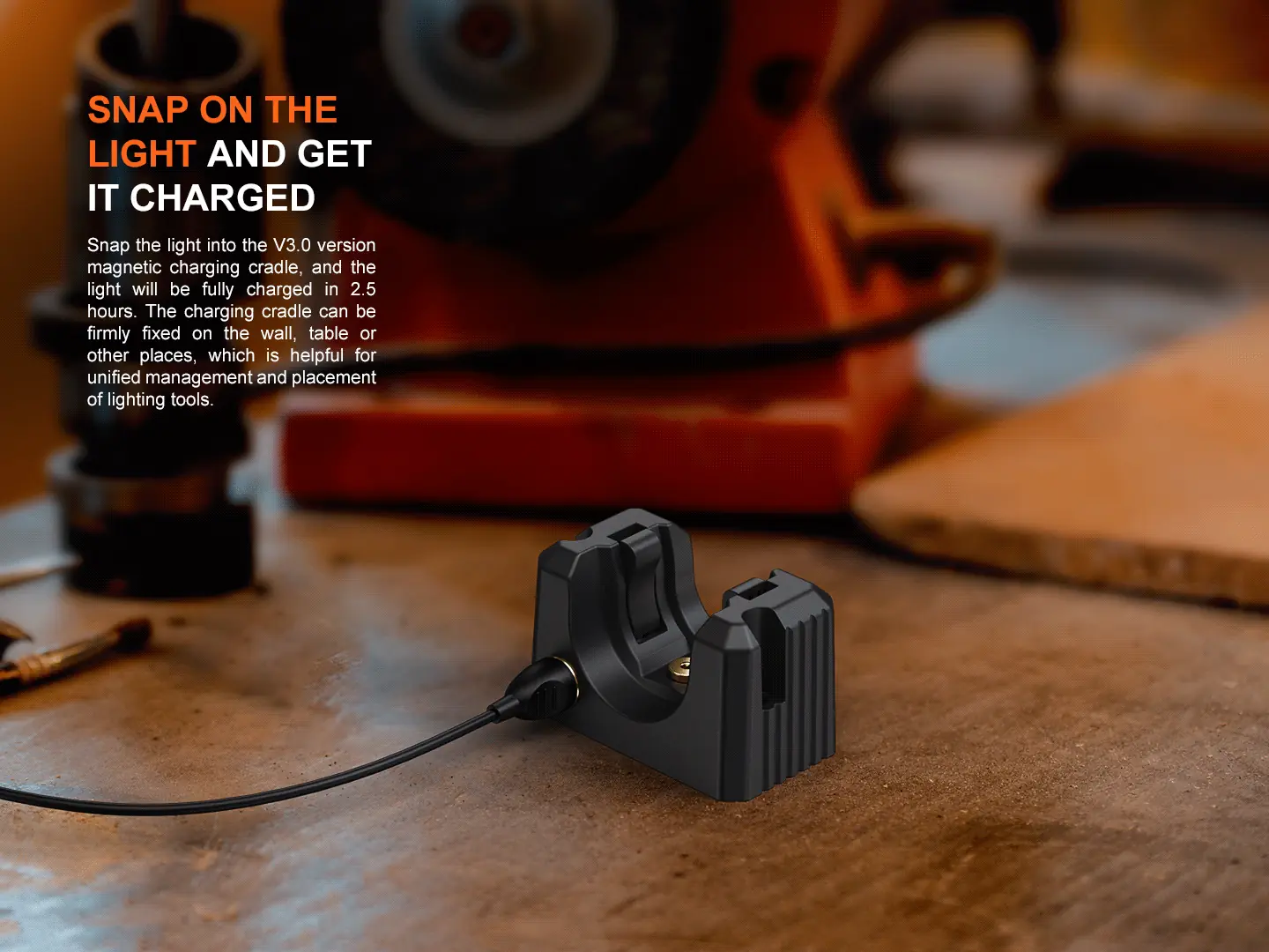 Fenix WF25RM Multifunctional Cradle Charging Duty Flashlight - view 5