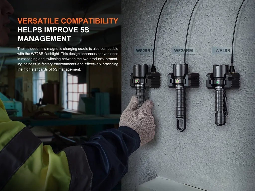 Fenix WF25RM Multifunctional Cradle Charging Duty Flashlight - view 8