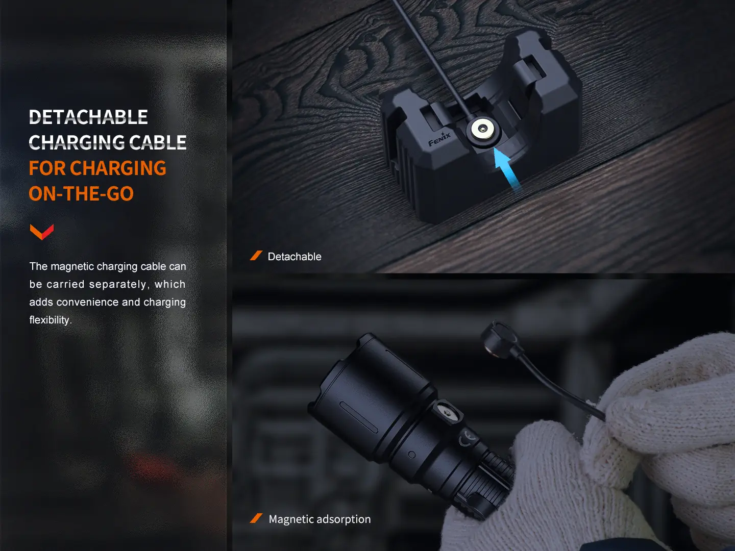 Fenix WF26R High-Performance Rechargeable Flashlight with Charging Dock - view 4