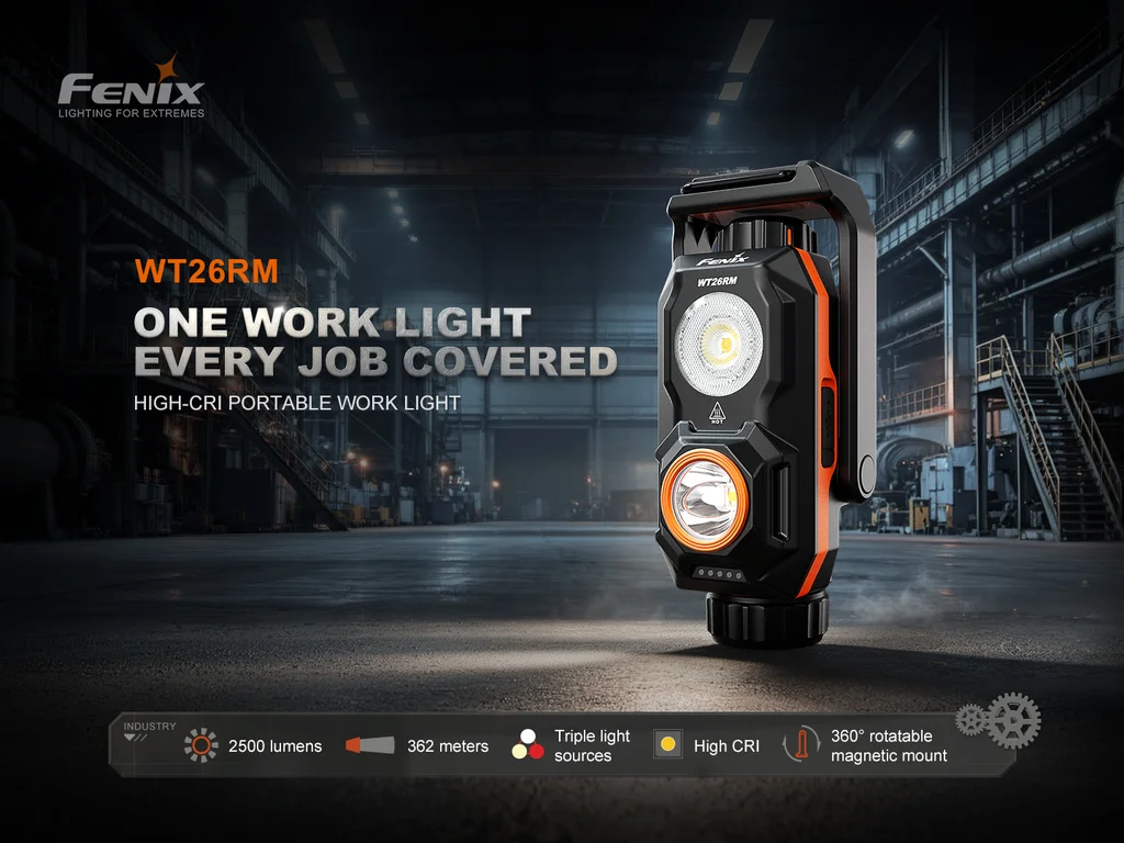 Fenix WT26RM High-CRI Portable Work Light