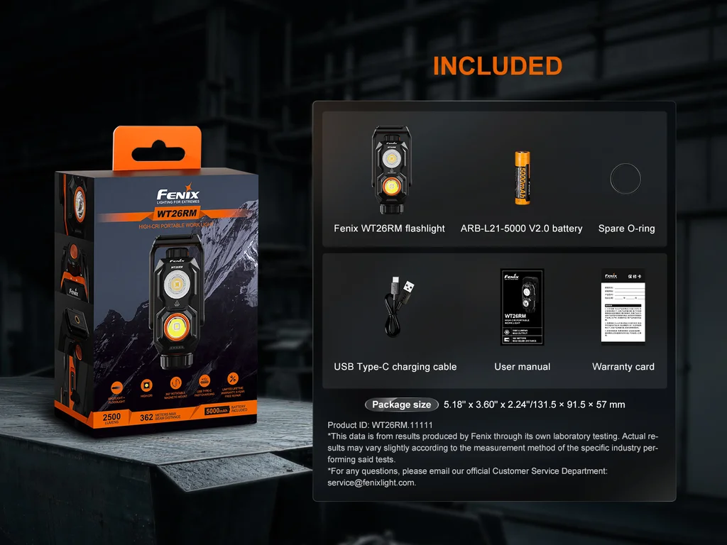 Fenix WT26RM High-CRI Portable Work Light - view 15