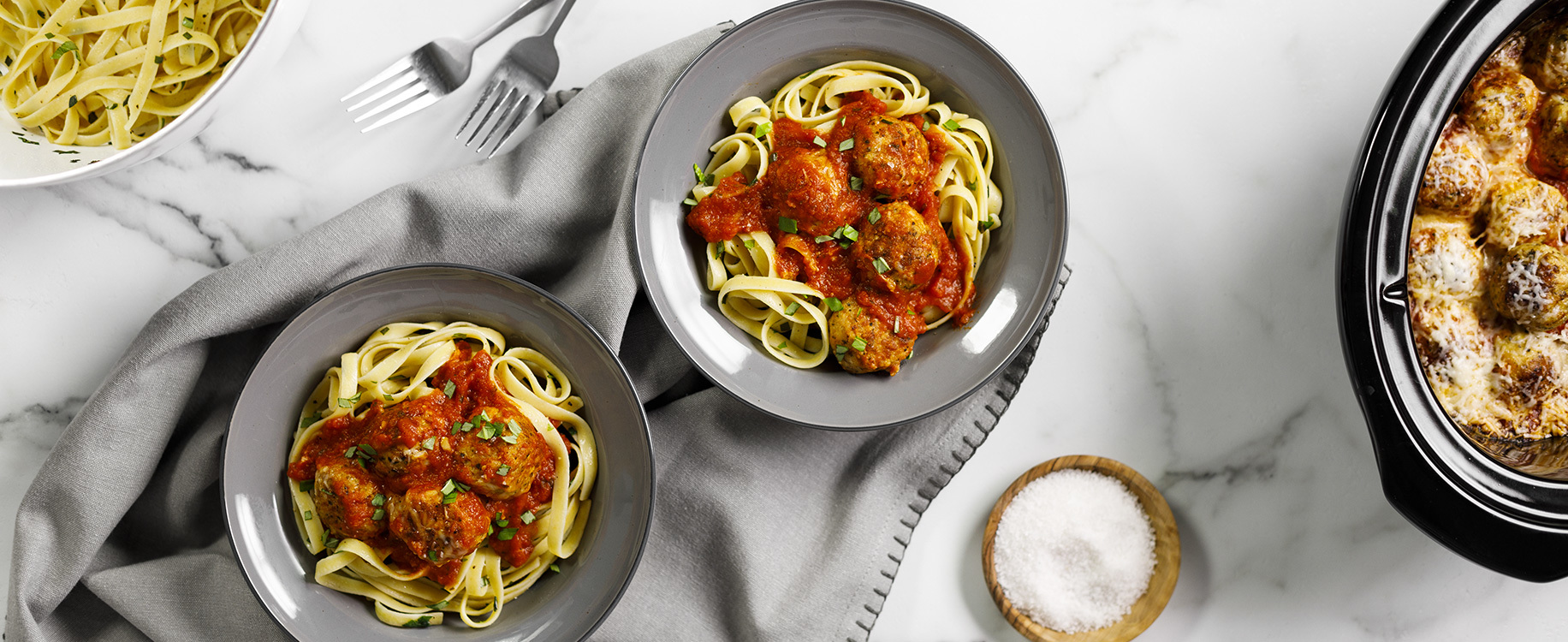 Boulettes de poulet parmigiana a la mijoteuse