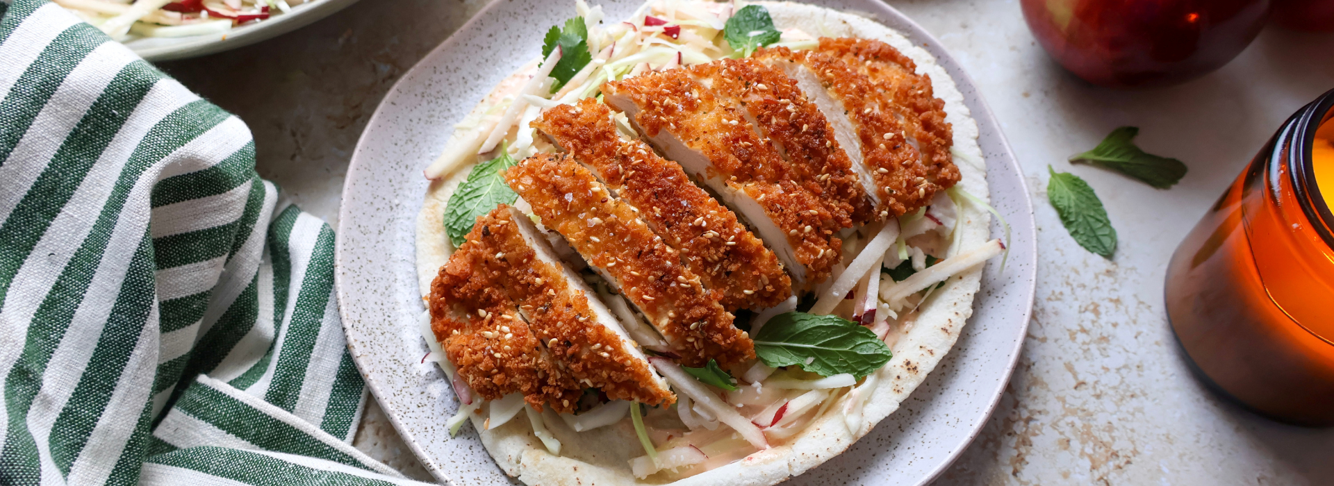 Pitas au poulet croustillant cover site