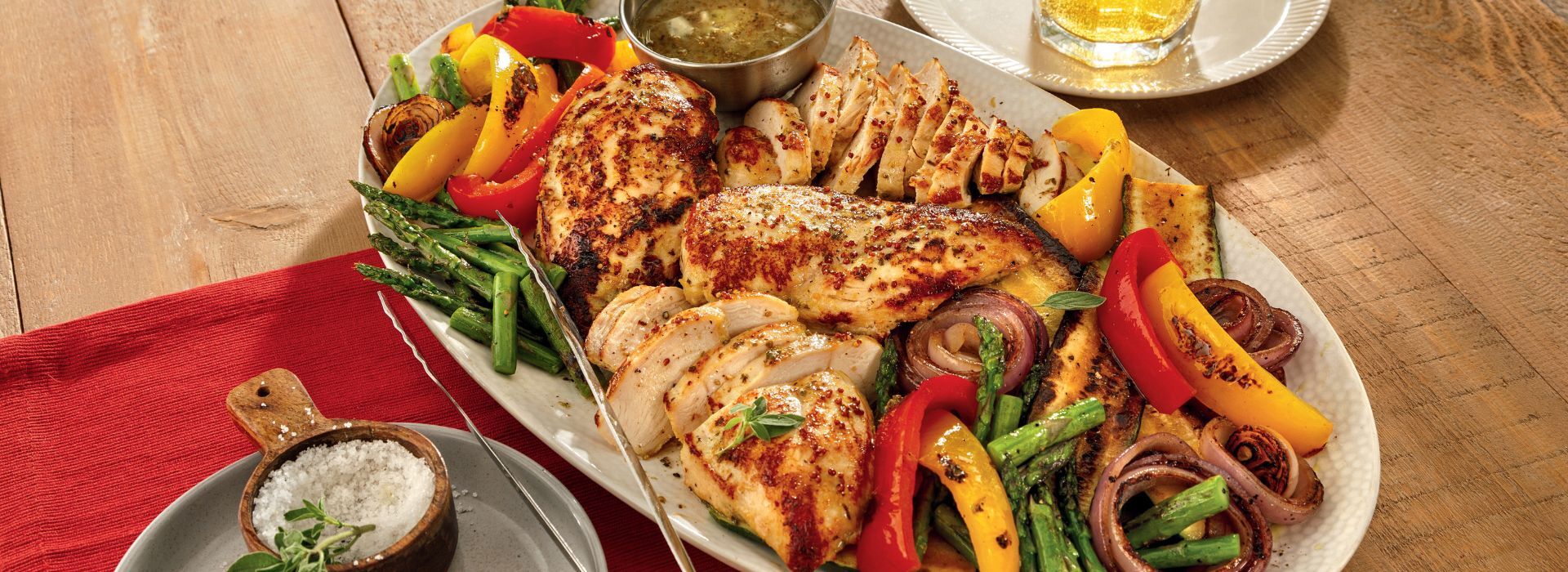 Plateau de poulet a la moutarde Couverture Recette site Web