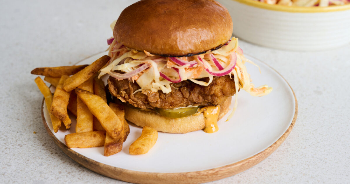 Buttermilk Chicken Burger with Coleslaw – Exceldor x Mayo… | Exceldor