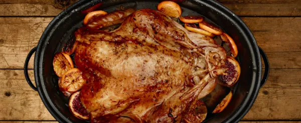 ORANGE-ROSEMARY GLAZED TURKEY
