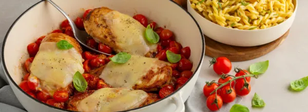 Oven-baked Bruschetta Chicken