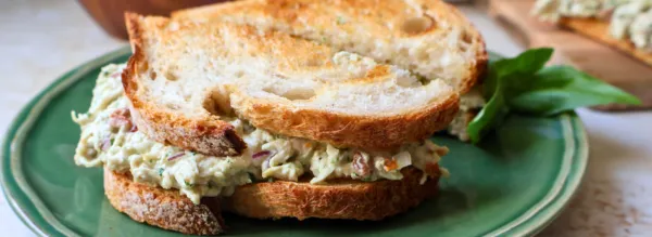 Shredded Chicken Pesto Sandwich Recipe