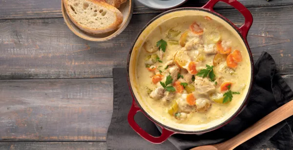 GARLIC AND PARMESAN CHICKEN STEW