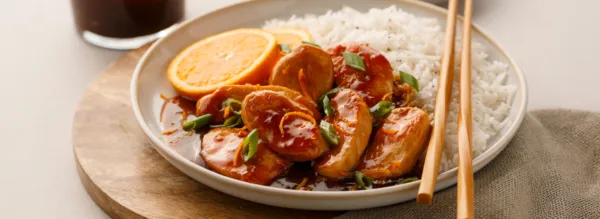 POULET ASIATIQUE À L’ORANGE