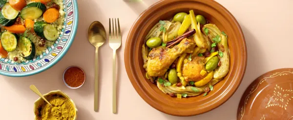 LEMON CHICKEN AND OLIVE TAJINE