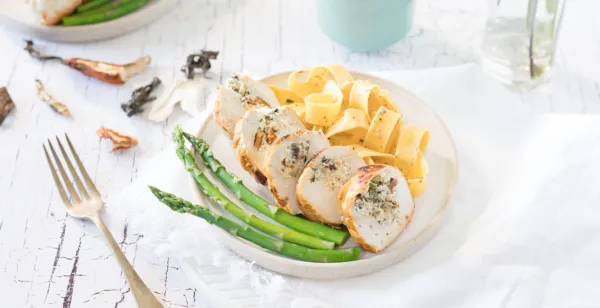 POITRINES DE POULET FARCIES AUX CHAMPIGNONS SAUVAGES