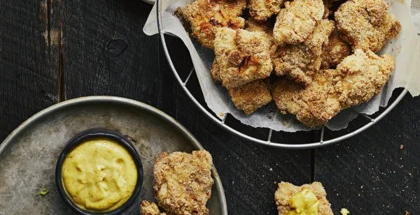 CROQUETTES DE POULET AU FOUR DE MARILOU & 3 SAUCES À TREMPER