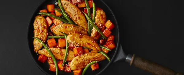 Poulet au miel et sésame