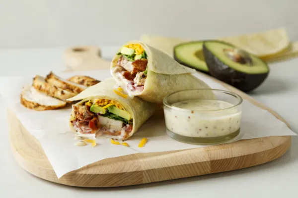 Grilled chicken wraps