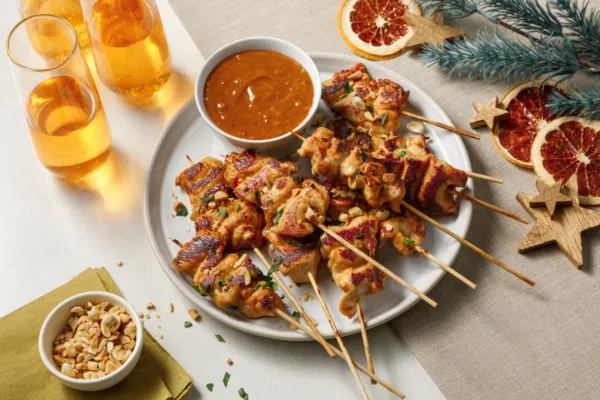Chicken Satay Mini-Skewers