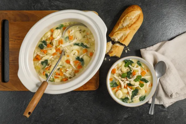 Soupe au dindon et aux gnocchis