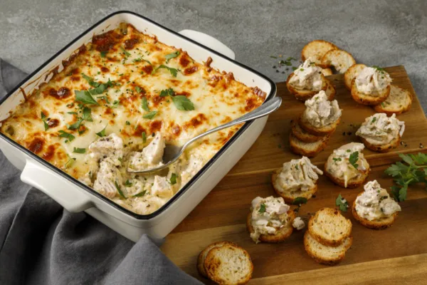 Artichoke and Chicken Dip Bites