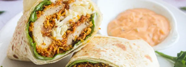Wrap de poulet croustillant au air fryer