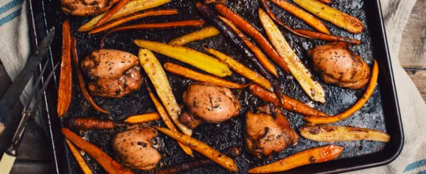 Maple Chicken With Garlic Balsamic Vinaigrette