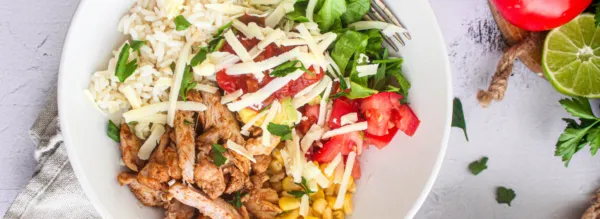 Bol burrito au poulet