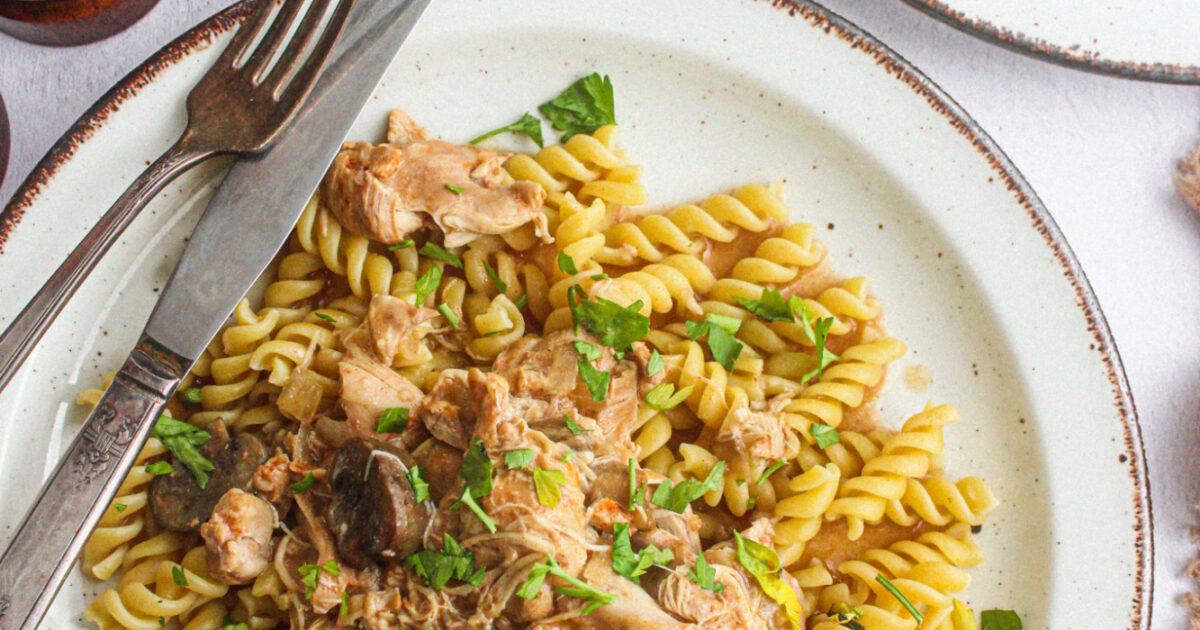 Slow Cooker Chicken Stroganoff | Exceldor