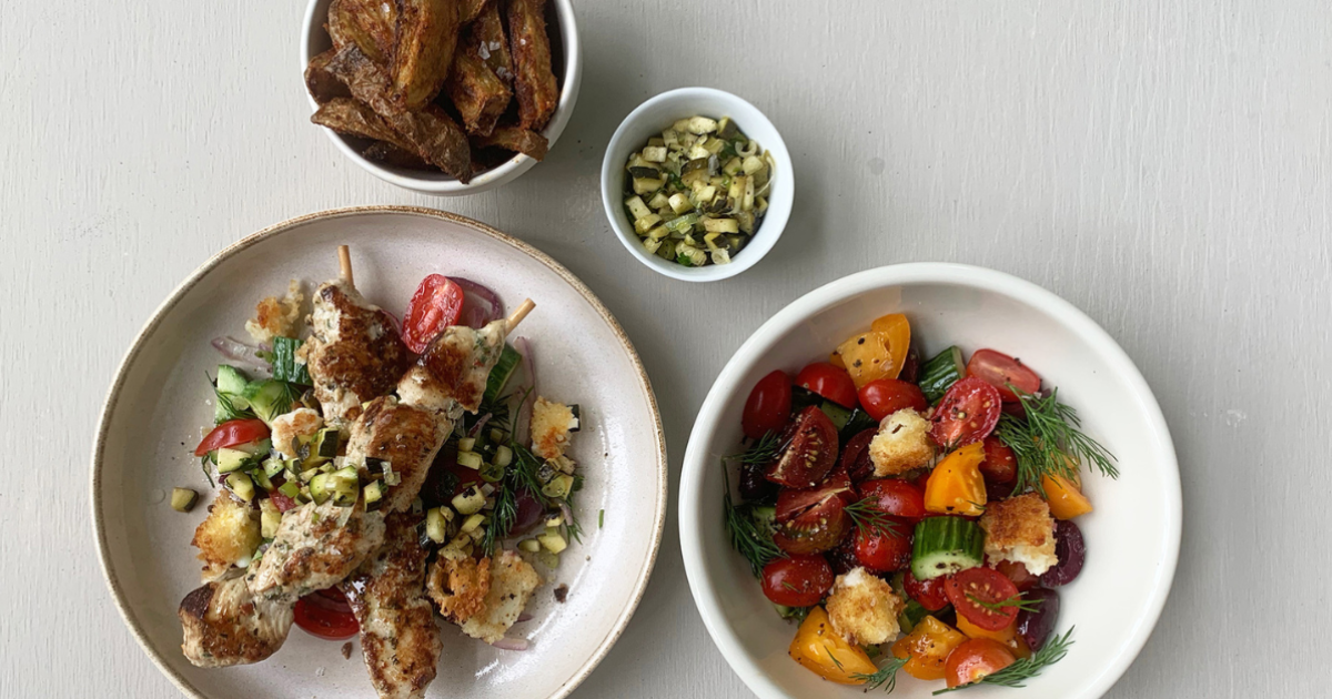 Greek-style chicken with salsa | Exceldor