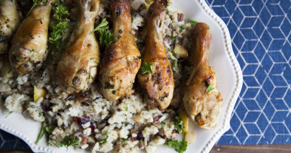 Chicken pilaf with apples and cranberries | Exceldor