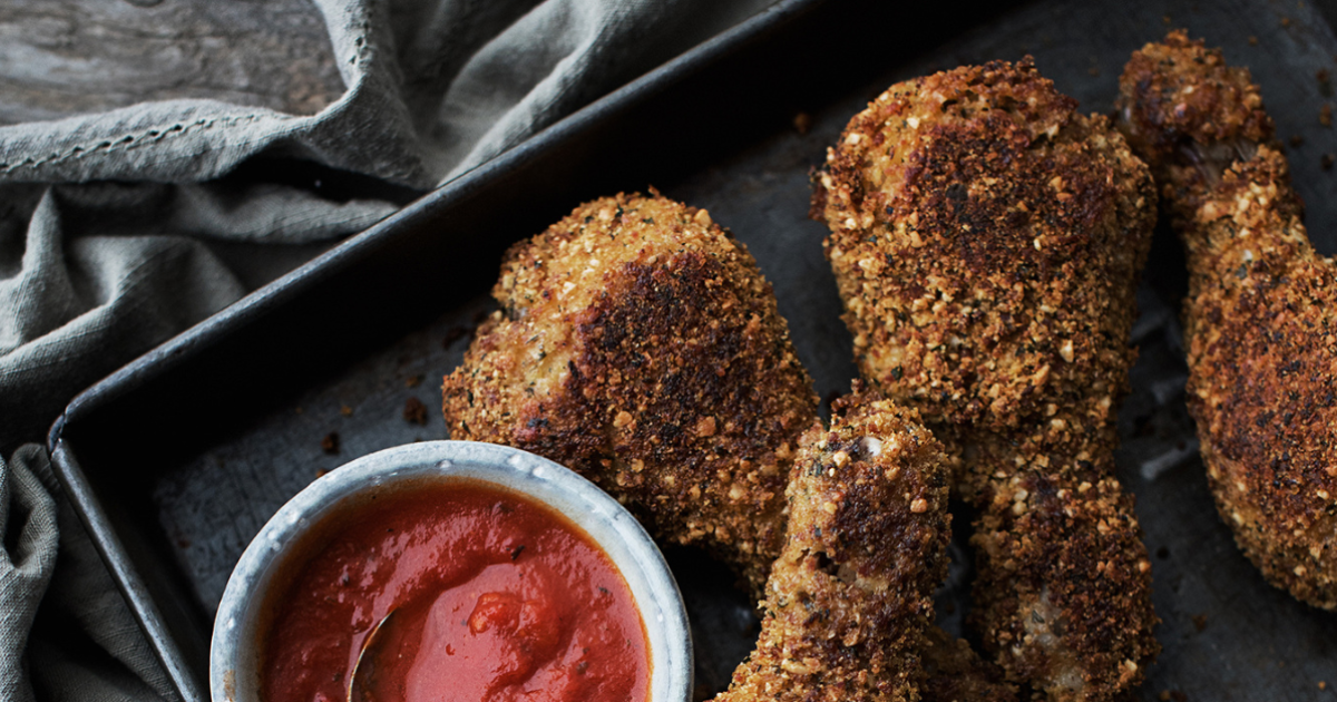 Crispy Chicken with Salami Parmesan Crust | Exceldor