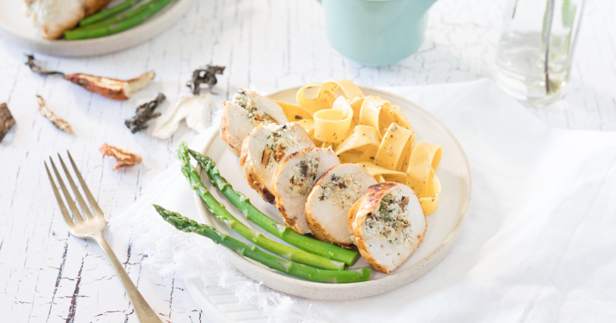 Wild mushroom stuffed chicken | Exceldor