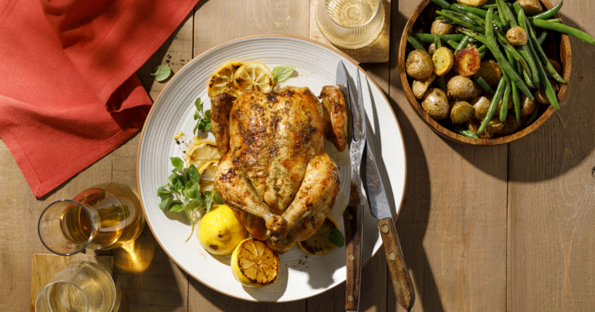 Whole Butter Chicken with Roasted Garlic | Exceldor