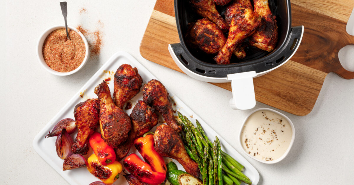 Air-Fried BBQ Chicken Drumsticks | Exceldor