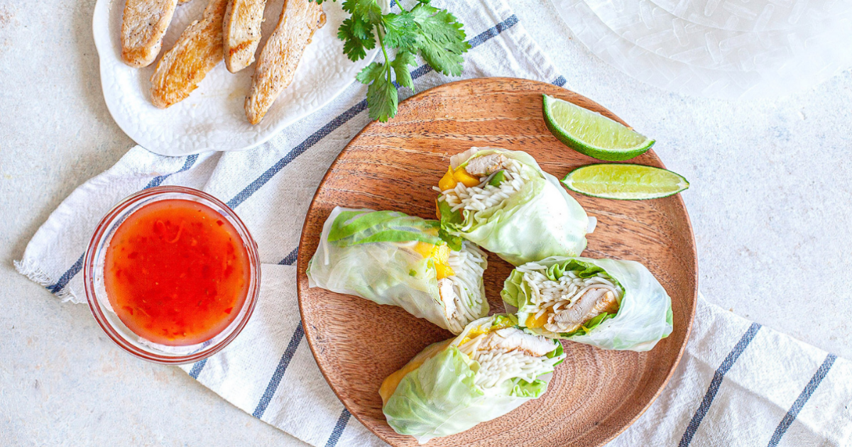 Grilled Chicken Spring Rolls | Exceldor