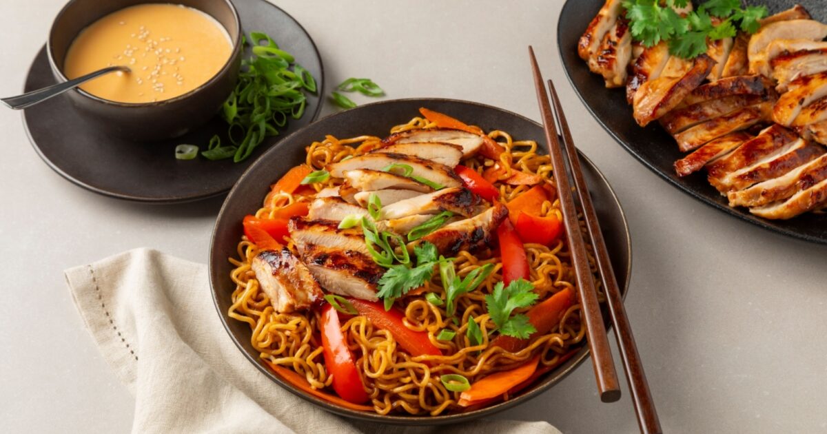 Chicken Ramen with Creamy Asian Sauce | Exceldor