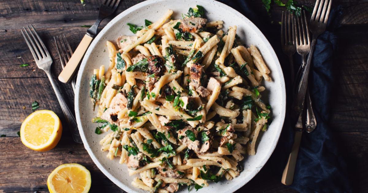 Light Lemon Chicken Pasta Salad | Exceldor